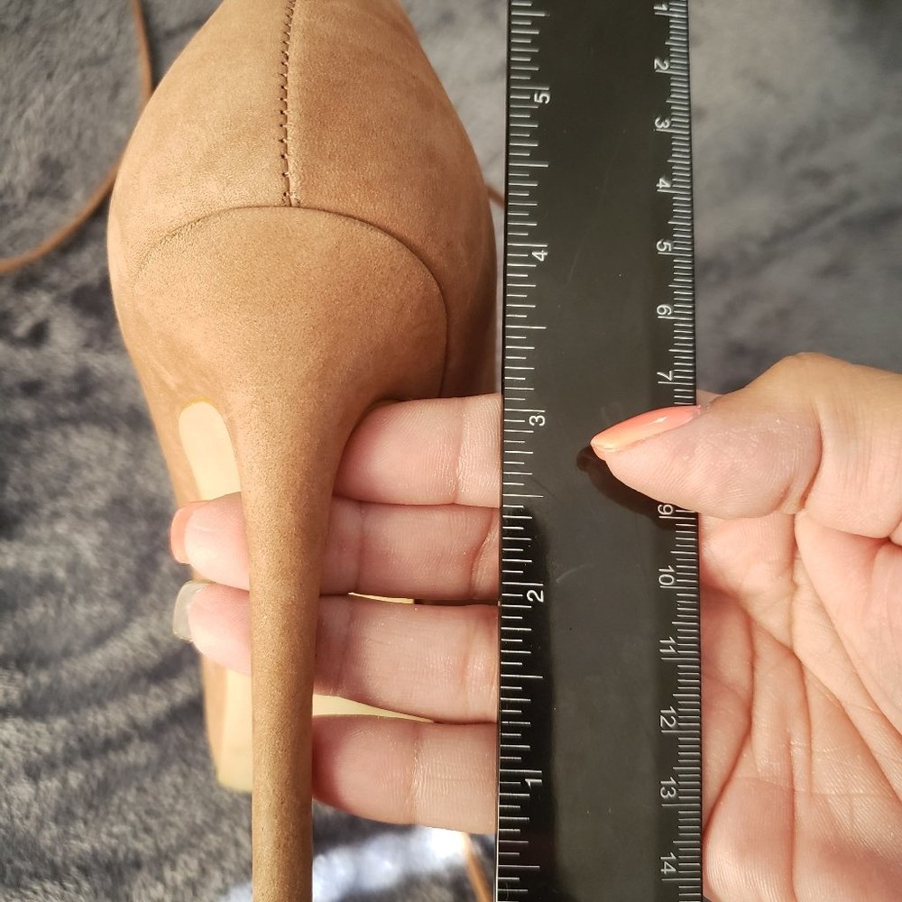 Steve Madden nude color strap heels sz 5.5 - Picture 4 of 6